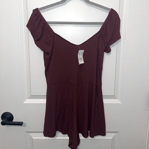 Maroon romper PacSun NEW WITH TAGS
